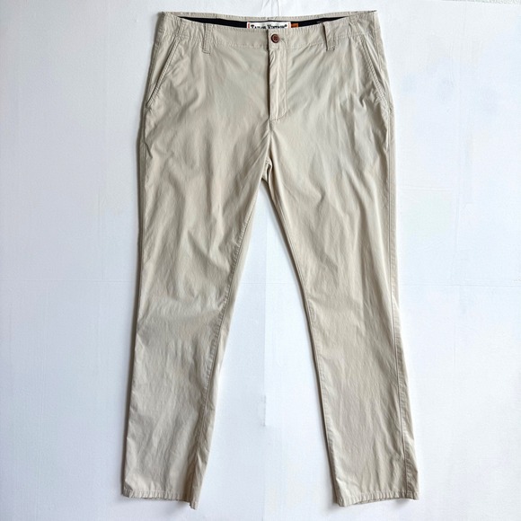 Tailor Vintage Other - Tailor Vintage Greenwich Slim Fit Pants 36x32 Khaki Tan Airotec Luxe Performance